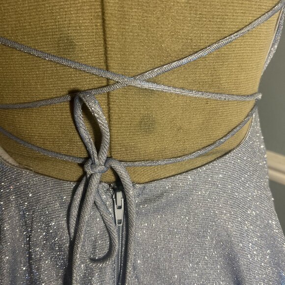 Homecoming | Windsor Light Blue Glitter Fit & Flare Dress XS | NWT - Picture 5 of 8